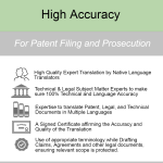 High Accuracy Patent Translation