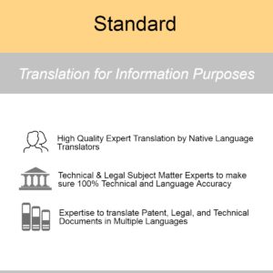 Standard Patent Translation