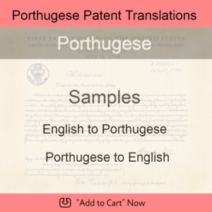 Samples – Porthugese Patent Translations