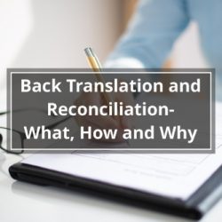 Back Translation and Reconciliation